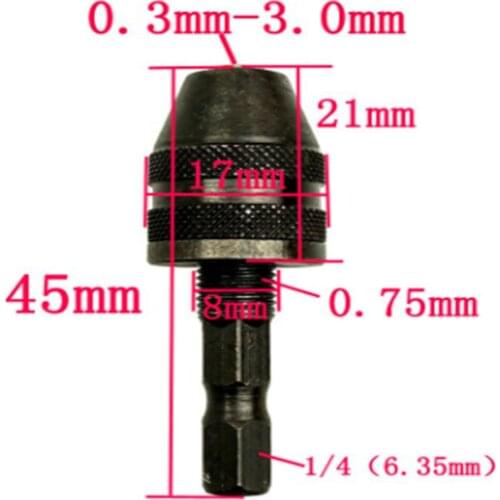 Electric grinder chuck 0.3-3.9mm impact drill Household electric drill chuck Multi-function electric drill accessories custom