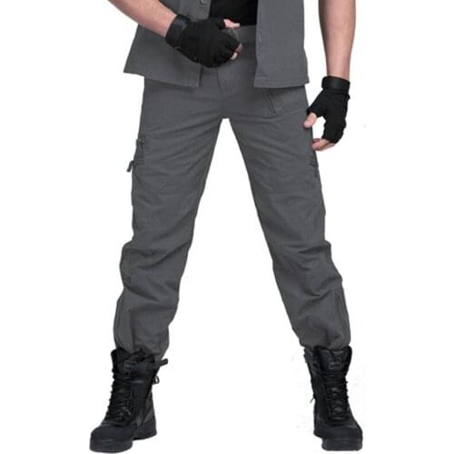 Army Fans Outdoor Hiking Sports Camouflage Overalls Pants Men Training Climbing Hunting Tactical Military Trousers Large Size