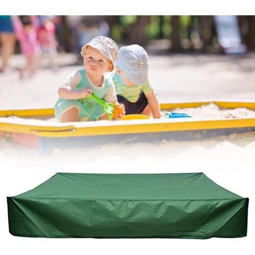 Square Garden Dust cover Oxford Sandbox Sandpit Dust Cover Multifunction Dustproof Waterproof Canopy Shelter with Drawstring