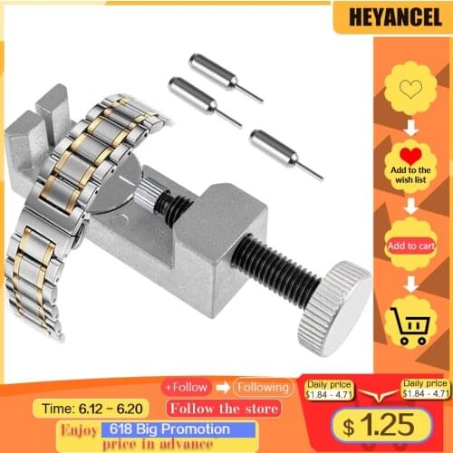 Watch Band Strap Link Pin Remover Repair Tool Kit for Watchmakers with Pack of 3 Extra Pins Replacement Remover Spring Bar Set