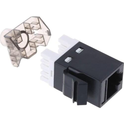 2Pcs UTP CAT6 Network Module RJ45 Connector Cable Adapter Keystone Jack 32CB
