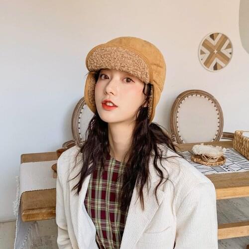 Outdoor earflap bomber hats for men women thick Wool Russian snow ski Beret fleece winter hat cap for Men Women