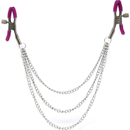 Women Men Flirting Teasing Nipple Clamps Pussy Nipple Clamp Bdsm Bondage Clitoris Papilla Stimulator Clip Adult Toys