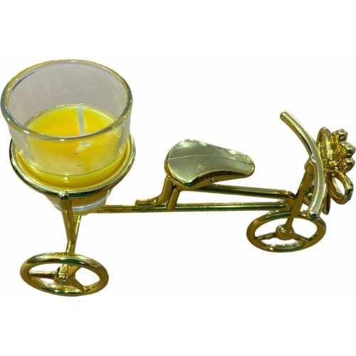Yellow Bicycle Decorative Candle, Accessory Product Decoration Decor Jar Bath Colon House Crock Marine Gift Witch Product cane