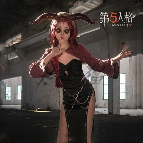 Cosplay Costumes Set Game Identity V Cos Flamen Gilman Fiona Woman Doctor Woods Cosplay Costume Party Dark Girl Suit-dress