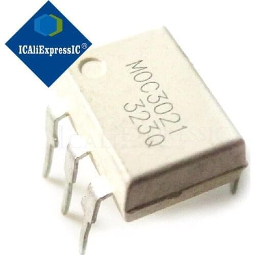 10PCS MOC3021 DIP6 DIP photocoupler new original In Stock
