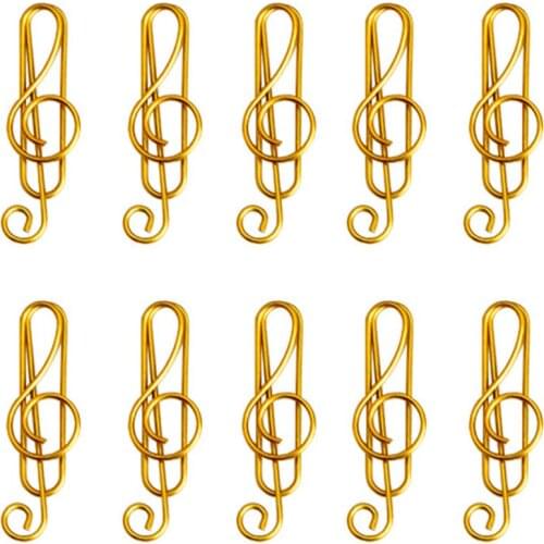 100pcs Musical Instruments Book Markers Binder Clips Notes Letter Paper Clip Office Supplies Book Accessories Teacher Gifts