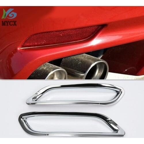 2PCS Rear Tail Fog Light Lamp Covers Trim For Toyota Camry XV70 2018-2019 Chrome