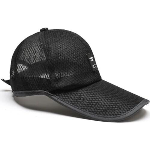 2021Summer Breathable Baseball Cap Women Outdoor Adjustable Pure Snapback Mesh Hat Sports Casual Sun Hats