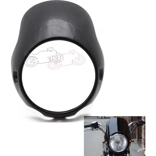 ABS 7" Headlight Fairing Wind Deflectors Mask Cowl for Triumph BONNEVILLE T100 T120 SE Thruxton 900 Scrambler Ducati Monster