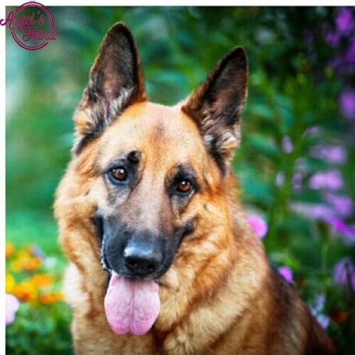 Full 5d Diamond Embroidery Home Decor 3DIY German Shepherd Dog Resin dog diamond Painting Cross Stitch diamond Mosaic Needlework