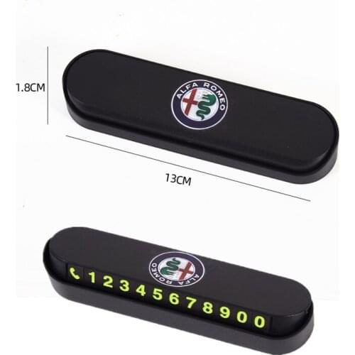 Car Styling Temporary Parking Card Sticker Phone Number Card Park Stop For Alfa Romeo 159 Giulietta Giulia 147 156 Mito Stelvio