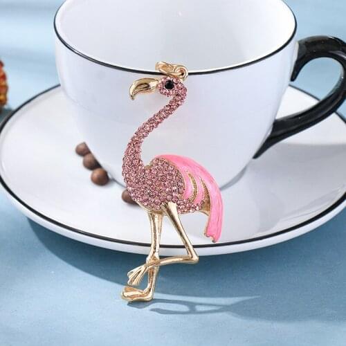 Xdpqq for fashion cartoon color water Flamingo metal keychain creative small gift car pendant