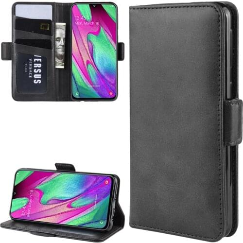 Case For Samsung A40 Leather Wallet Flip Cover Vintage Magnet Phone Case For Galaxy A40 Coque