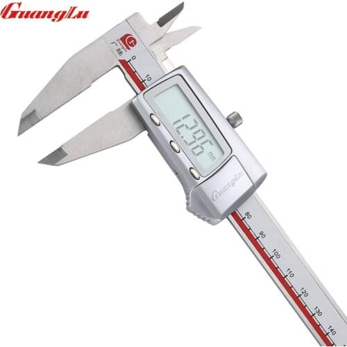 GUANGLU Digital Caliper 8" 0-200mm/0.01 Electronic Stainless Steel Vernier Calipers Micrometer Measure Tools