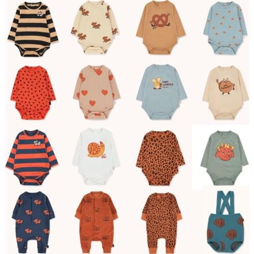NEW Autumn spring TAO Baby Bodysuits for Toddler Boys Girls Cute Fox Dog Long Sleeve Jumpsuits Baby Child Cotton Clothes