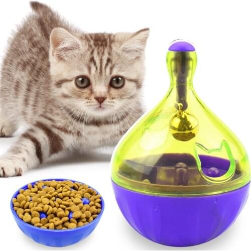 Interactive Cat IQ Treat playing Ball Toy Smarter Pet Toys Food Ball Food Dispenser For Cats Playing Training Pet supplies