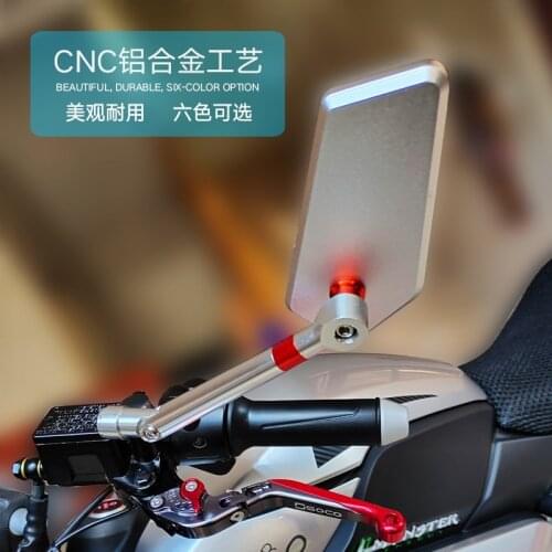 Motorcycle Rear View Mirror Aluminum Alloy Rear View Mirror Universal for Niu Ninebot Super Soco