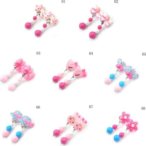 New Korean Creative Cartoon Animal Lovely Baby Ear Clip Girls Hairpins Kitty Cat Ear Clips Kids Clip earring for girls