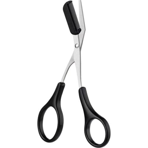 Clean Cut Black Stainless Steel Beauty Makeup Retro Eyebrow Clip False Eyelash Tweezers