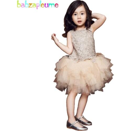 Toddler Dress Baby Girls Princess Lace Dresses Kidswear Christmas Party Dance Costume Kids Girls Clothing Birthday Outfits A259