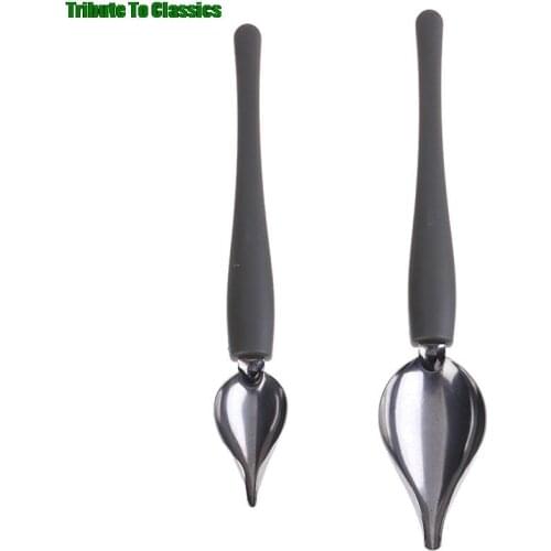 Chef Decoration Pencil Stainless Steel Portable Mini Sauce Painting Coffee Spoon Anti-slip Accessories Draw Tools Kitchen Home