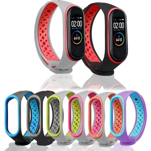 Strap For Xiaomi Mi Band 3 4 Breathable Miband Strap Replacement M3 M4 Plus Bracelet For Xiaomi MiBand 3 4 Smart Watch Wrist