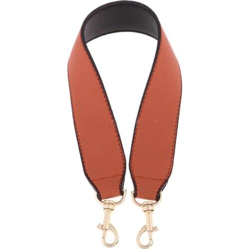 Bag Strap PU Leather Woman Shoulder Bag Handles Handbag Strap Belt 50CM Long Band DIY Replacement Accessories Gold Buckle KZ1005