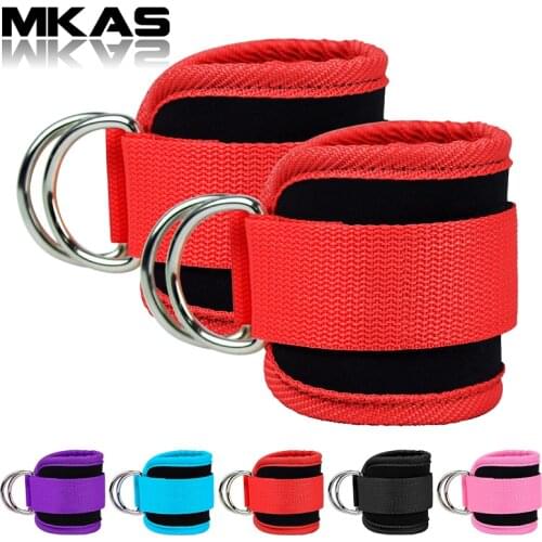Cable Ankle Straps For Cable Machines Leg Exercises Double D-Ring Ankle Cuffs For Gym Workouts Glutes Legs Strength
