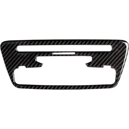 Carbon Fiber for Q3 2013-2018 Center Console Air Conditioner CD Frame Multimedia Knob Sticker Cover Trim Accessories