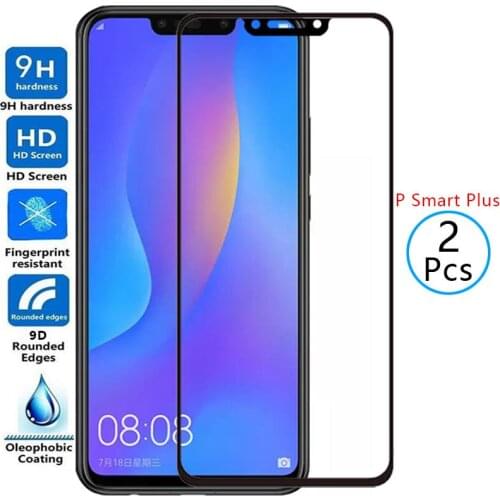 9d protective tempered glass for huawei p smart plus 2018 screen protector on the huawey psmartplus psmart smar smat safety film