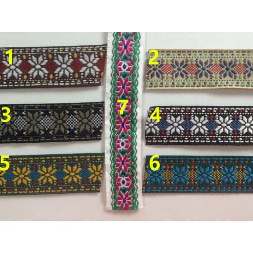 2.5cm(1") wide nation style jacquard ribbon,folk style ribbon,ethnic style ribbon,XERY191218A