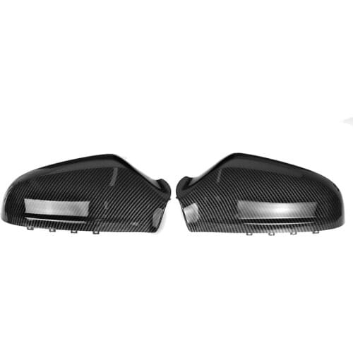2 Pcs Carbon Fiber Side Door Wing Rear View Mirror Cover for Vauxhall Opel Astra H 2004-2013