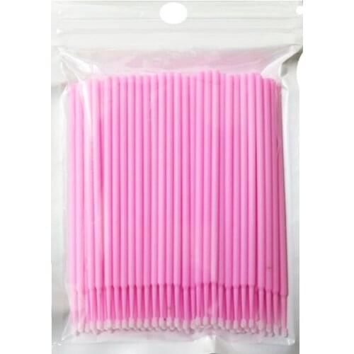 300pcs Micro Brushes Disposable Applicator Swab for Eyelash Extension Mascara Brush Eye Makeup Glue Remove Tool Persional Brush
