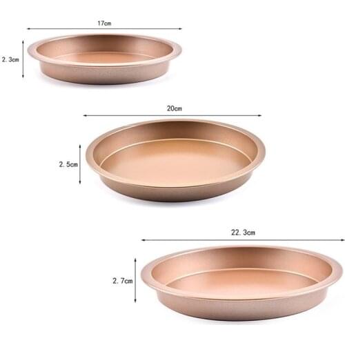 6/7/8 inch Non-Stick Pizza Pan Bakeware Carbon Steel Pizza Plate Round Deep Dish Pizza Pan Tray Mold Mould Baking Tools