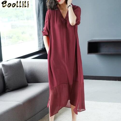 Boollili Vintage Chiffon Maxi Dress Women Clothes 2020 Summer Elegant Party Dress Women Dresses Plus Size Vestido
