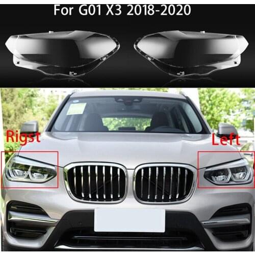 For -BMW X3 G01 2018 2019 2020 Car Headlight Cover Clear Lens Headlamp Lampshade Shell