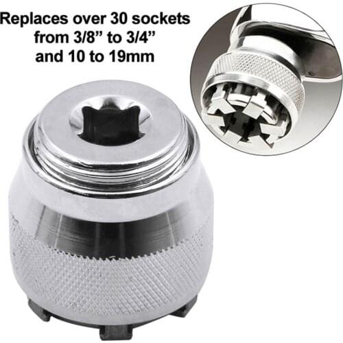 ZK30 Dropshipping Multi-Function Wrench Socket Adaptive All-Fitting Multi Drill Attachment Universal for 3/8 Inch Drive Wrench