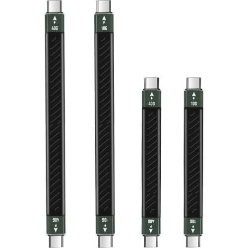 PD 60W Thunderbolt 3 cable Certified 40Gbps Type C to C USB Fast USBC with Emark