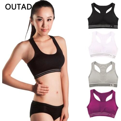 M-XL Women Sports Bra Absorb Sweat Push Up Yoga Bra Running Vest Lady Cotton Pad Fitness Gym Exercise Seamless Bra Crop Top
