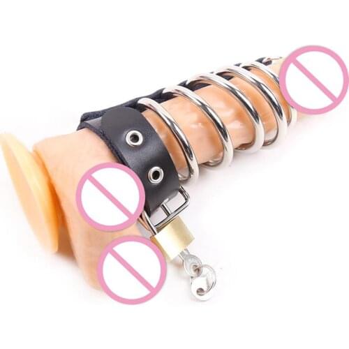 Metal Yin Suit Set Sex Men And Women Sexy Fetish Accessories Leather Stainless Steel Personality Couples Fun Stimulation Product