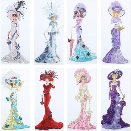 DIY Diamond Craft Art Kit Woman 5D Special Shaped Rhinestone Diamond Cross Stitch Embroidery Set Home Decor for Adults And Kids