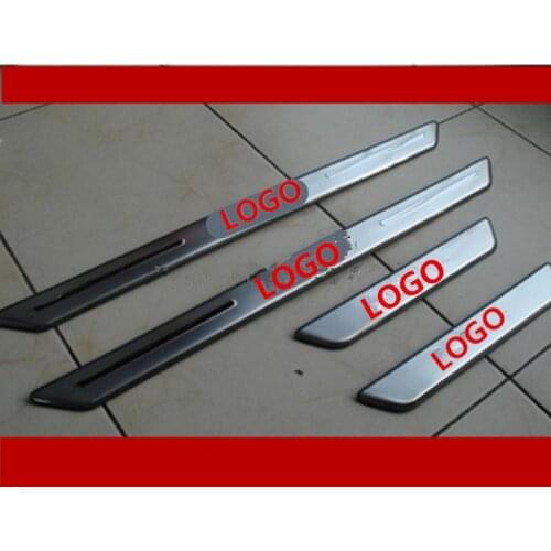 LB FIT FOR NISSAN X-TRAIL XTRAIL T31 Door Scuff Sill Plates Kick Step Entry Trim Cover Plate 2008 - 2013 Car styling