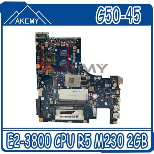 NM-A281 mainboard For Lenovo G50-45 laptop motherboard NM-A281 motherboard E2-3800 CPU R5 M230 2GB GPU