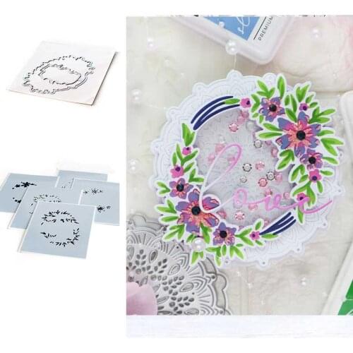 New Arrival 2021 Beautiful Wreath Metal Cutting Dies Stencils for DIY Scrapbooking Album Stamp Make Paper Card Embossing Die Cut