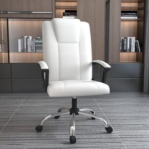 Lift Swivel Office Chairs Leather Metting Room Comfortable Leisure Computer Chair Bedroom Home Armrest Backrest Learning Chair