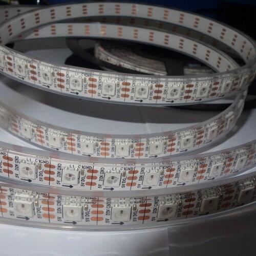 4m 74LEDs/m DC5V addressable WS2812B led pixel strip,74pcs WS2812B/M with 74pixels;WHITE PCB;IP68;epoxy resin filled in the tube