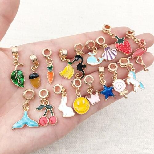 30pcs Classics Popular Crystal Charm Bead Pendant Fits Bracelet&Necklace Making Animal And Love Style DIY Jewelry Accessories