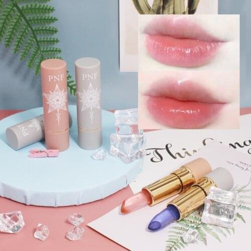 Transparent Jelly Temperature Change Lip Balm Bright Not Easy To Fade Moisturizing Lipstick Long Lasting Lips Makeup TSLM1