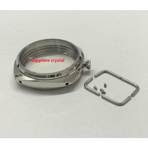 47mm High quality 316L Stainless steel watch case fit ETA6497/6498 Mechanical Hand Wind movement Watch accessories 013-20A
